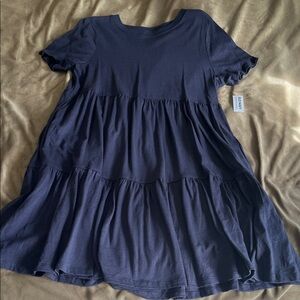 Old Navy Dark Blue Tiered Dress